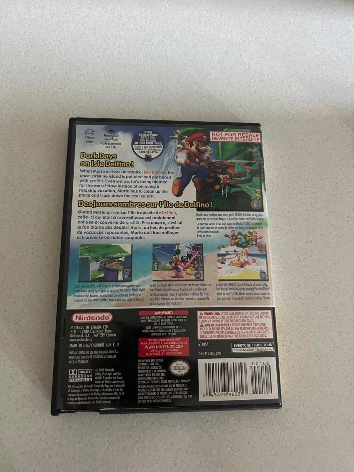 Super Mario Sunshine GameCube - dos