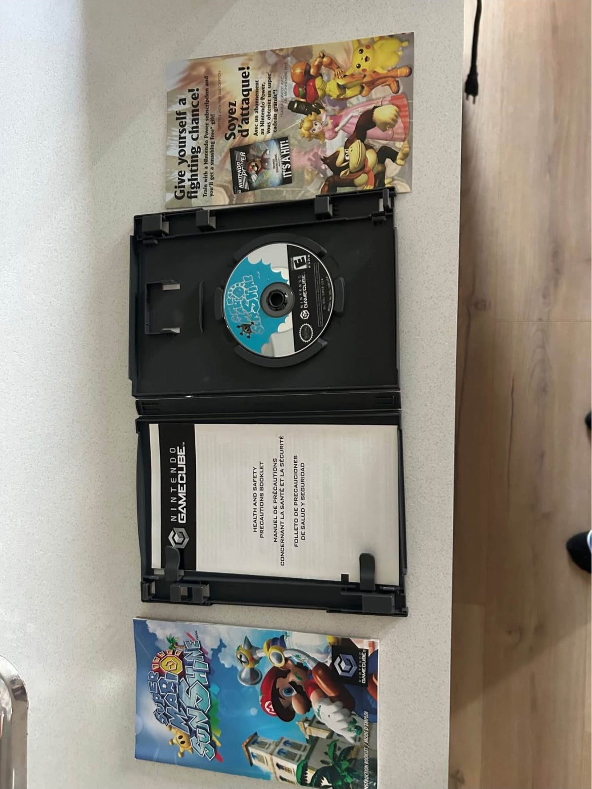 Super Mario Sunshine GameCube - disque et livret