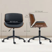 Chaise de bureau moderne, noire