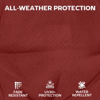 Ensemble de 4 coussins pour chaises, rouge vin
