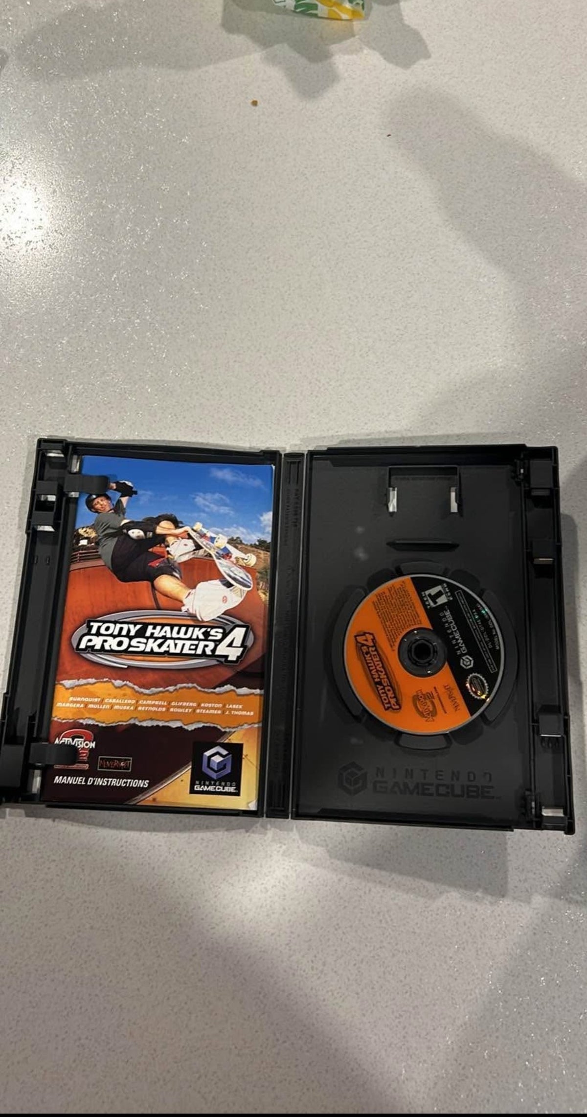 THPS4 GameCube - boitier ouvert vue 2