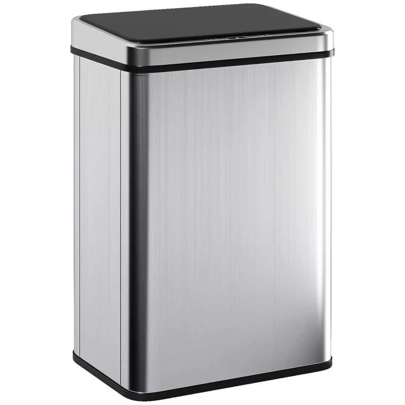 Poubelle automatique 40 L, argent