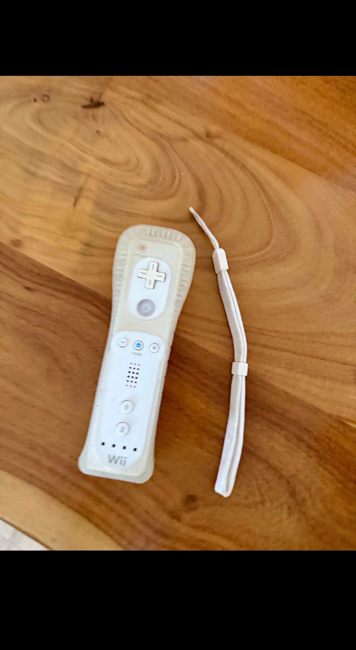 Manette Wii blanche Wiimote avec dragonne