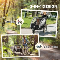 Remorque vélo 2 places pour enfants