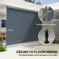 Store extérieur rétractable manuel 3,5 m x 3 m